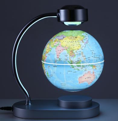 China Teaching aid the magnetic levitation world magic floating globe with touch lamp base for sale