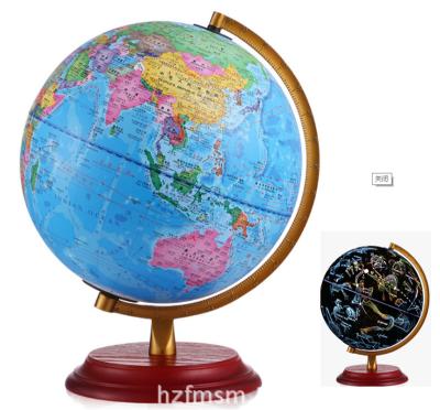 China Teaching and Decorating 10 Inch Illuminated Led 3 in 1 Geographical Constellation Desktop Discovery World Map Educational Globes for School for sale