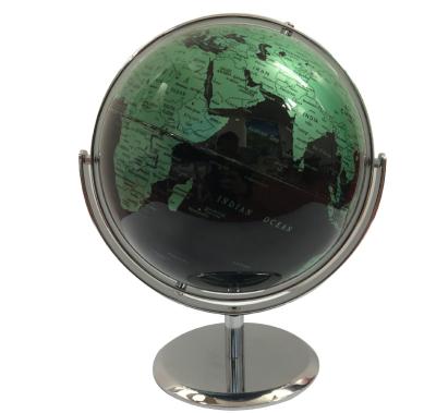 China Teaching Aids and Decoration The Metallic World Globe (Diameter 6.8-Inch/22.8cm) - Multiple Colors / Educational/Geographical/Modern Desk Decorations - Stainless Steel for sale