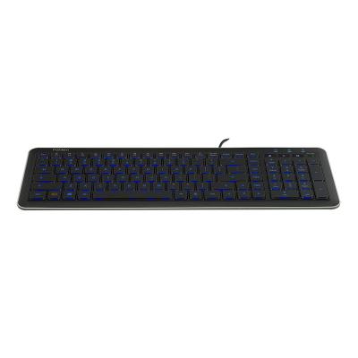 China Office Keyboard Backlight 107 Keys Ergonomic Backlight 107 Keys Cable Sleep Office Plug and Play High Quality Wired Automatic Cable Keyboard for sale