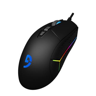 China 16000 DPI chip esports custom logo gaming mouse G6 EVO professional high quality glowing cable adjustable mouse for sale