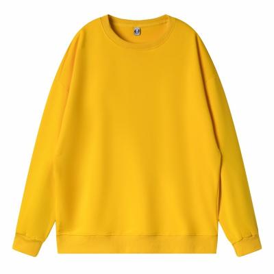 China Custom Made Pullover Mens Polyester Solid Color Sleeve Sweatshirts QUICK DRY Long Round Neck Hoodie for sale