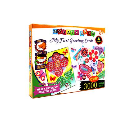 China Early Education My First Greeting Cards Mosaic Sticky Kit, Sticker DIY Art Handmade Mosaic Kits For Kids for sale