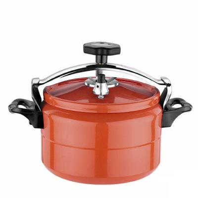 China 2019 Sustainable High Safety Screw Down System Aluminum Material Cookware With Red Color Chinese Painting for sale