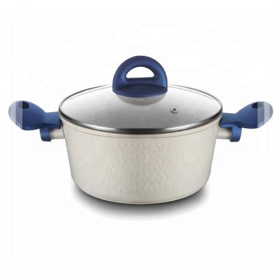 China Sustainable Cookware Aluminum Material Kitchen Cooking Pot With Sandwich Bottom for sale