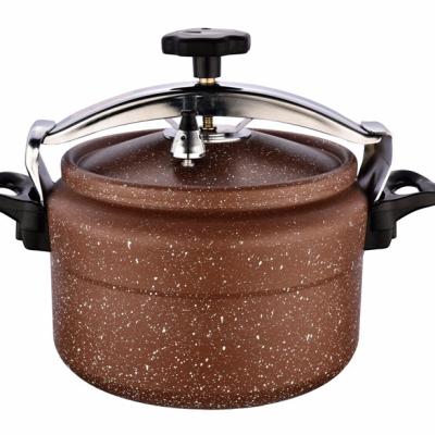 China Durable Full Aluminum Granite Paint Large Capacity Pressure Cookware With Ceramic Coating for sale