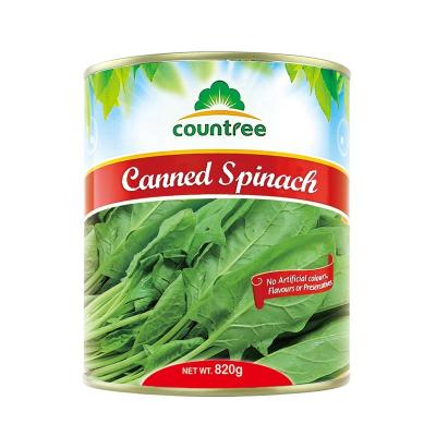 China Canned World Best Quality Snacks Preserved Fresh Canned Vegetables Canned Spinach for sale