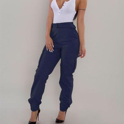 China Autumn New All-match Women's Chic Jumpsuits High Waist Anti-wrinkle Style Casual Pants for sale