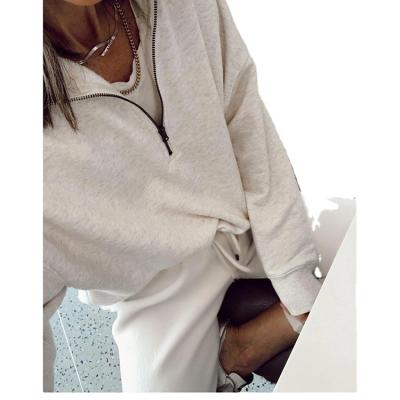 China New Temperament Breathable White Homewear Two Piece Pants Suit Long Sleeve Homewear For Women for sale