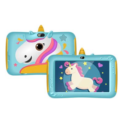 China Sweet Unique Design Hot Selling Black/New Blue/Red/Green/Yellow/Orange PC Kids Tablet PC For Kids Android for sale