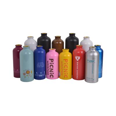 China Sustainable Eco Friendly Reusable 400ml Metal Drink Insulated Custom Sports Aluminum Water Bottles With Buckle for sale