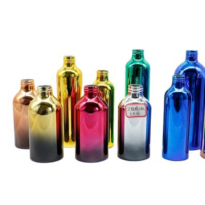 China Spill Non UV Aluminum Tin Cans Canister Metal Screw Top Cans Bottle With Lid Screw Top Screw Cap for sale