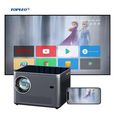 China Topleo Factory OEM Short Throw High Full Hd 4k ODM Led LCD Portable Smart Android Projector Mini Video Home Theater Native for sale