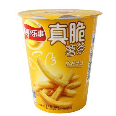 China Original French Fries 40g Tomato Seaweed Variety Of Normal Lay Seasons Cup Pack for sale