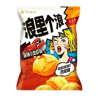 China Wholesale Chinese Snacks Natural Baked Snack Orion Wave Crispy 65g for sale