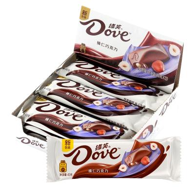 China High Quality Dove Hazelnut Chocolate Bar Chocolate Tablets 43g Chocolate Choco Chips Bar for sale