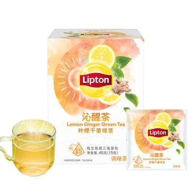 China Lipton Herbal Tea S7 Ginger Green Tea Ginseng Wolfberry OolongTea Lemon Tea Bags for sale