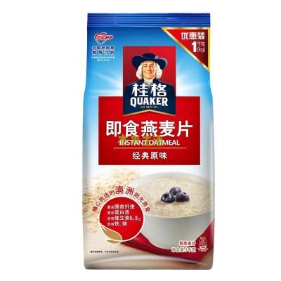 China Low-CARB Quaker Instant Healthy Oatmeal Pillow Pack 1000g Breakfast Partner for sale