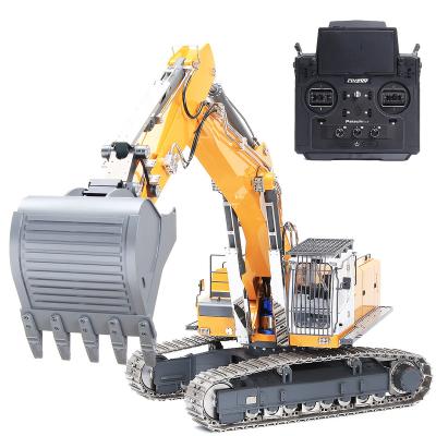 China Heavy Hydraulic Excavator Professional Hydraulic Machine Full Metal RC 1:14 RC Model Huina Kabolite K970 For Hobbiest Adults Player Model for sale