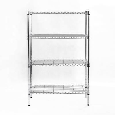 China Sustainable Classic Household Living Room Shelf Chrome Wire Shelving for sale