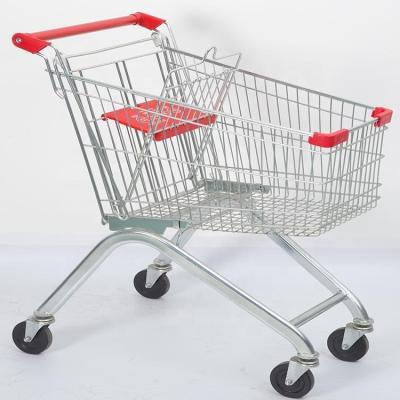 China Corrosion Protection EU Series Metal Supermarket Store Trolley Commercial Shopping Shopping Trolley for sale