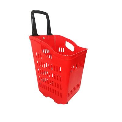 China 1)Supermarket 2)shopping trolley plastic shopping cart supermarket trolley shopping cart with wheels for sale