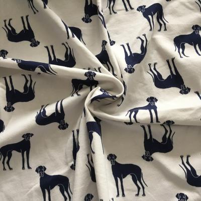 China 2019 anti static new design for men's underwear fabric, animal print fabric price, dog print for sale