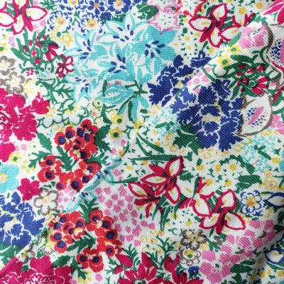 China Latest Design Anti-Static Custom Design Free Sample OEM Floral Print Cotton Jersey Fabric for sale