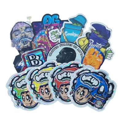 China Custom Shaped Resealable Edible Boys Die Cut Security Backpack Biscuit Mylar Aluminum Foil Bags 3.5 for sale