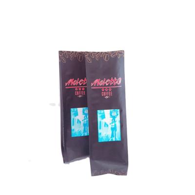 China Custom UV Printed Security Stain Aluminum Foil Gusset Coffee Packaging Side Bag for sale