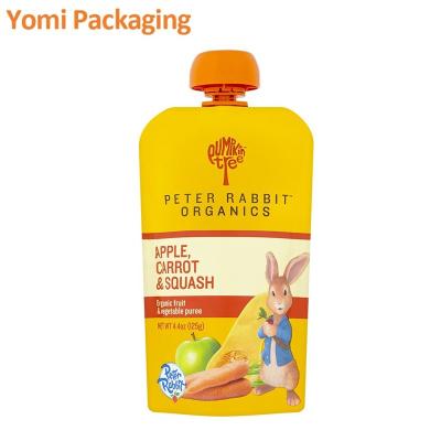 China BIODEGRADABLE biodegradable baby food liquid pouches/squeeze bags/food grade healty doypack bags for sale