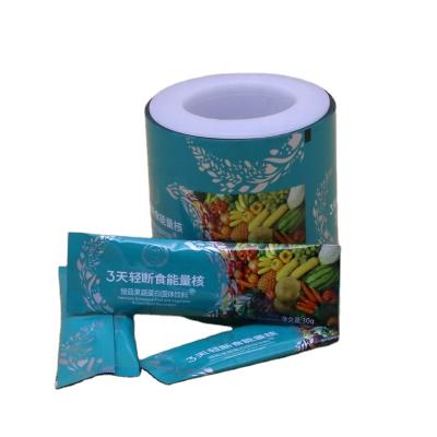 China 35mm Recyclable Professional Pet Mopp Cereal Bar Cookies Nut Food Wrapping Metallized Film Roll for sale