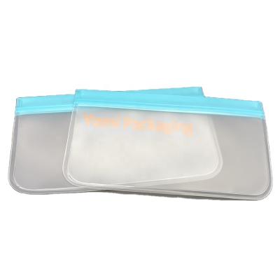 China Wholesale Recyclable PEVA Biodegrad Vegetable Pouch Ziplock Reusable Silicone Food Storage Leakproof Bag for sale