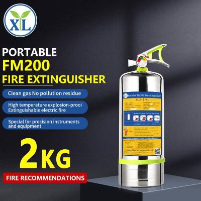 China 2 kg Element Portable Brandlöscher FM200 Edelstahllöscher in Feuerlöschgeräten zu verkaufen