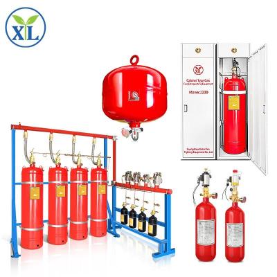 China Fm200 Fire System Fire Clean Agent System Fm200 Automatic Pipe Network Extinguisher  For Telecommunication R oom FM200 Fire Spray Gas Suppression System for sale