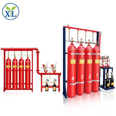 China Sistema de extinción de incendios de gases inérgicos Gas de nitrógeno diseñado Ig541 automático para la sala de citas en venta