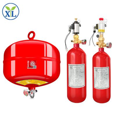 中国 20-30kg Clean Gas Automatic Carbon Steel FM200 Hanging Heptafluoropropane Fire Extinguisher 販売のため