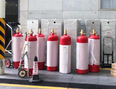 China 90L FM200 Feuerlöschsystem mit Reinigungsmittel Fm-200 Zylinder zu verkaufen