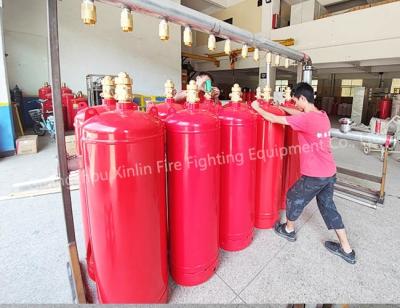 China Erweitertes Feuerlöschsystem für Inertgas 8 ̊10 C Brandlöschkonzentration 5,6 MPA Lagerdruck zu verkaufen