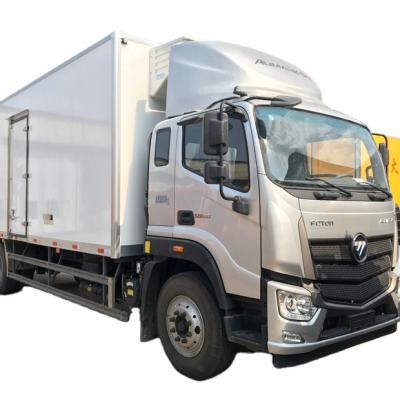 China Foton Cold Room Vehicle Reefer Refrigerated Fish Fruit Vegetable Meat Frozen Refrigerator Truck 1-10T for sale