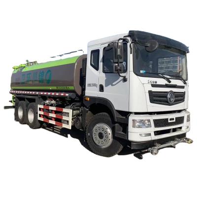 China Factory new double rear deck T5 green vehicle spraying water tank truck for sale for sale