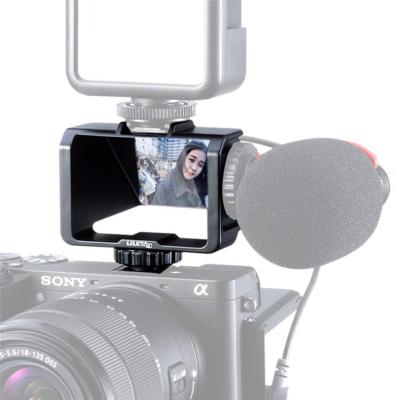 China Vlog Selfie Flip Screen Camera, Aluminum Alloy Cold Shoe Mic Light Mount Adapter for Sony, Nikon, Canon for sale