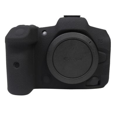 China Protective Silicone Texture Surface Silicone Camera Skin for Canon EOS R5 for sale