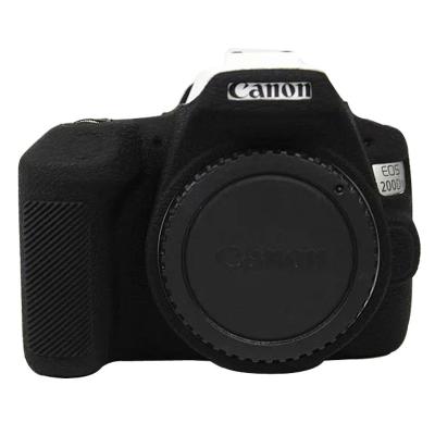 China Protective Silicone Texture Surface Silicone Camera Skin For Canon EOS SL3 Rebel 200D II for sale