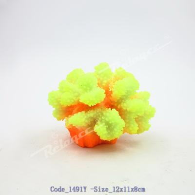 China Viable Artificial Coral Aquarium Ornament Set Colorful Aquarium Decoration for sale