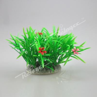 China Sustainable Aquarium Plastic Plants Grass Artificial Plastic Aquatic Plant for sale