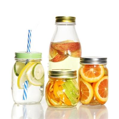 Chine 2oz 5oz 8oz 12oz Restaurant Bar Cuisine Gelée Large Bouche Verre Mason Canning Jar avec couvercle à vendre