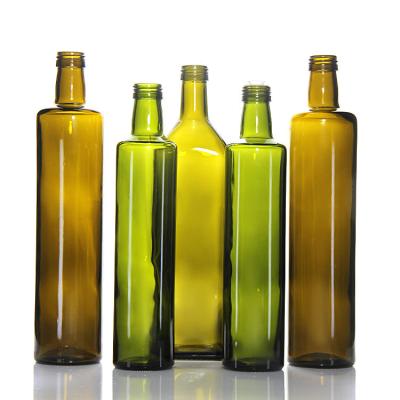 China ODM Grüne Olivenöl Glas Flasche Behälter mit Pumpenkopf 17oz zu verkaufen