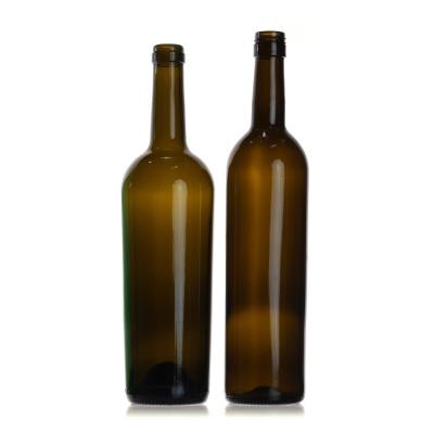 Chine Bouteille de vin en verre à pression en vrac bleu vide 375 ml personnalisé à vendre