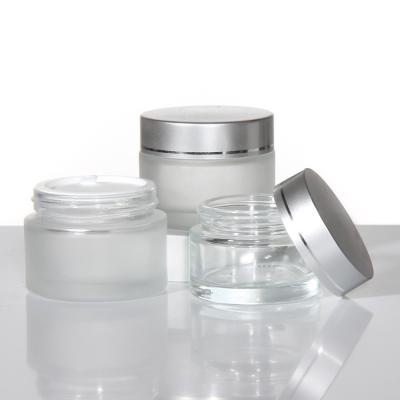 Chine Cosmétiques de luxe maquillage en verre bouteille emballage conteneurs ensemble de crème pour le visage vide pot de soins de la peau ensemble et packetic à vendre